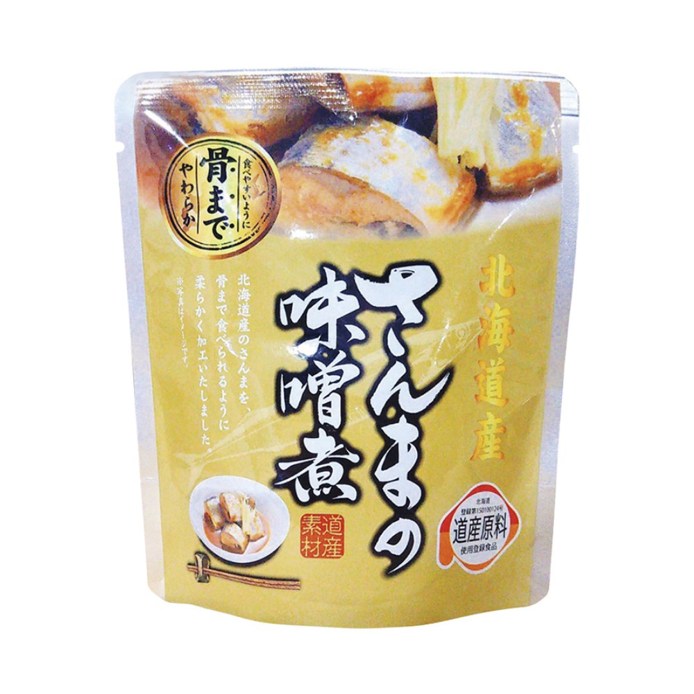 自然食品の通販サンショップ　さんまの味噌煮　兼由　北海道産　95g(固形量70g)