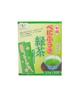 永田茶園 有機べにふうき緑茶（スティックタイプ）粉末　　15g（0.5g×30包）
